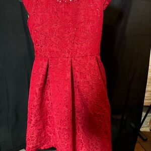 Wonder Nation Red Sleeveless A-Line Dress